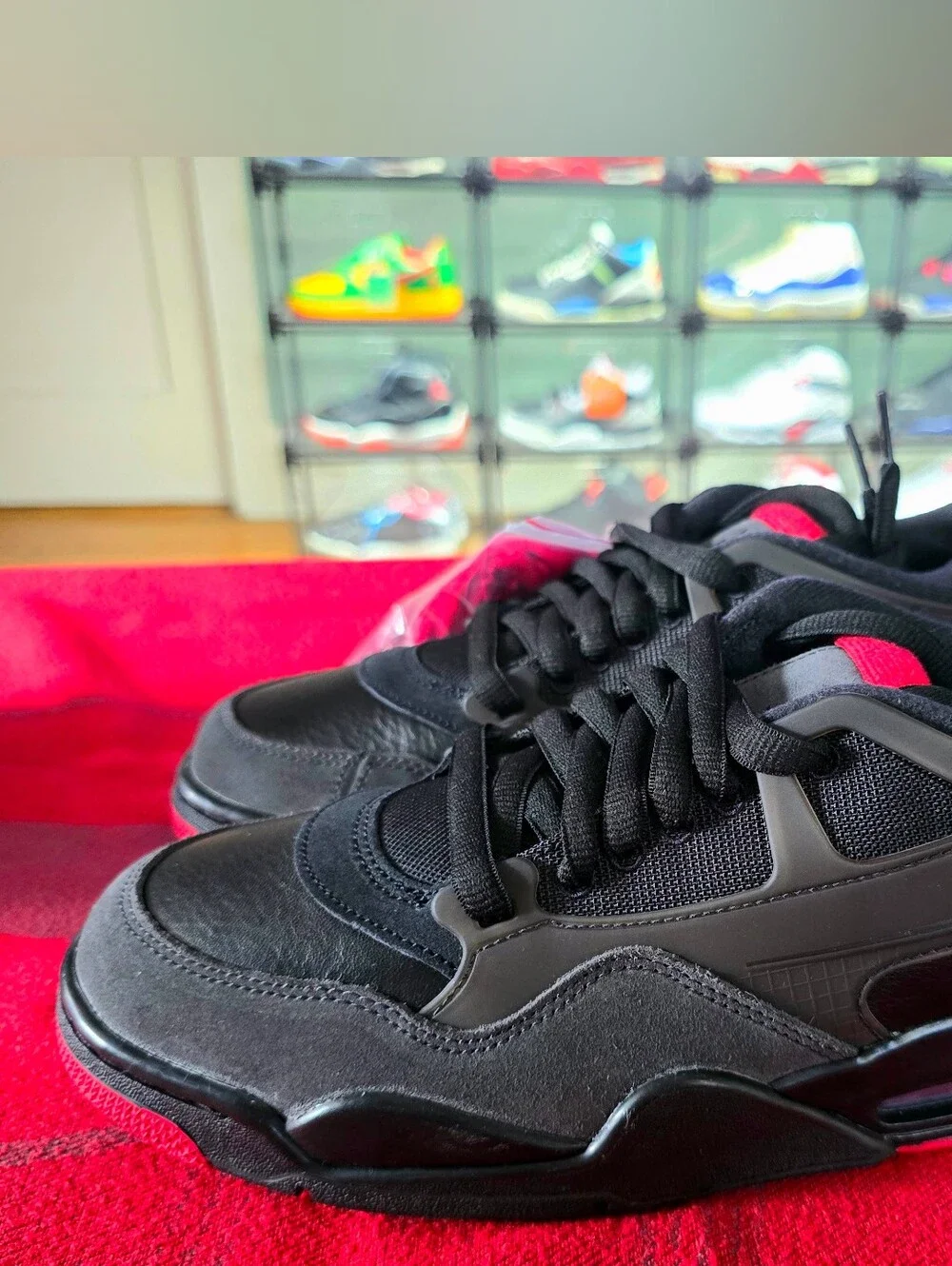 Air Jordan 4 RM Reimagined Black Varsity Red